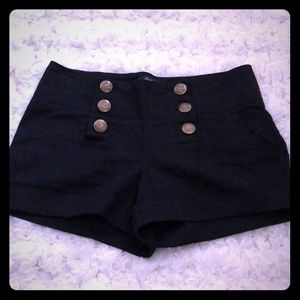 Size small black shorts